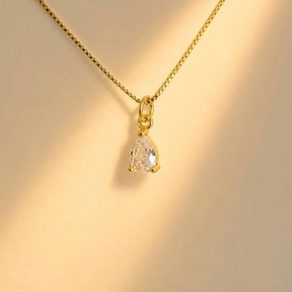 CADENA IKONICA LAGRIMA BRILLANTE
