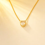 CADENA CORAZON SOLITAIRE BRILLANTE