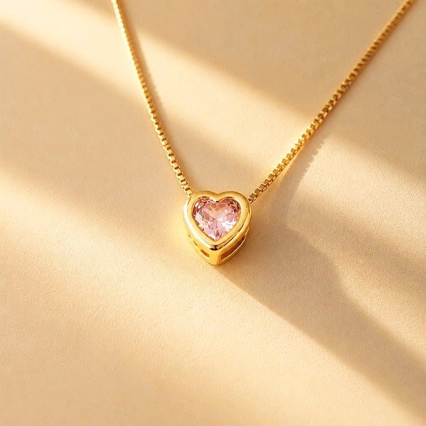 CADENA CORAZON SOLITAIRE PALOROSA