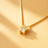 CADENA ESTRELLA SOLITAIRE BRILLANTE