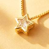 CADENA ESTRELLA SOLITAIRE BRILLANTE