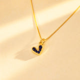 CADENA CORAZON AMORE ZAFIRO