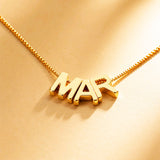 CADENA 3LETRAS DORADAS