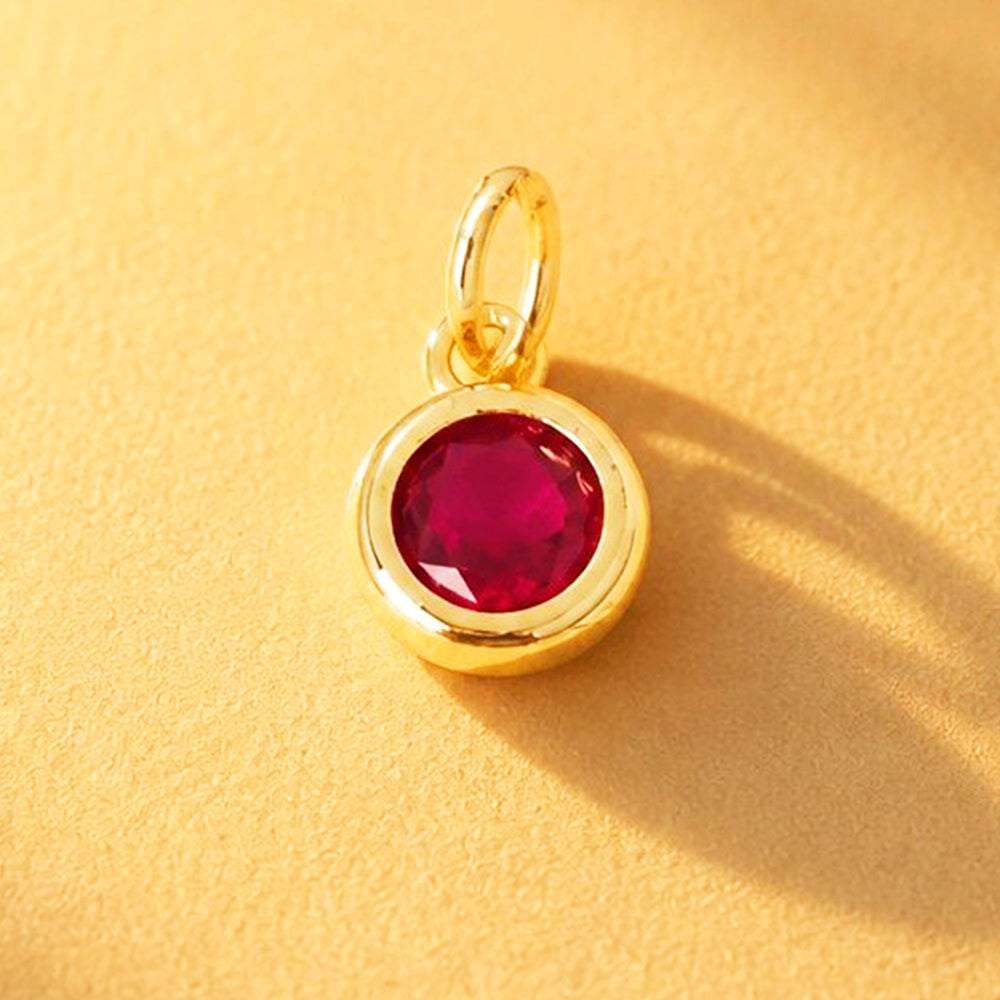 DIJE CIRCON SOLITAIRE ROJO