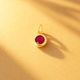 DIJE CIRCON SOLITAIRE ROJO