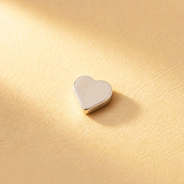 DIJE CORAZON SOLITAIRE PLATEADO