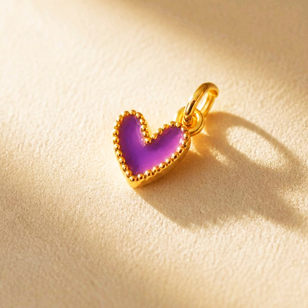 DIJE CORAZON JOLIE MORADO