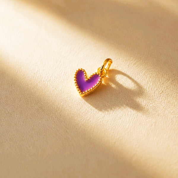DIJE CORAZON JOLIE MORADO