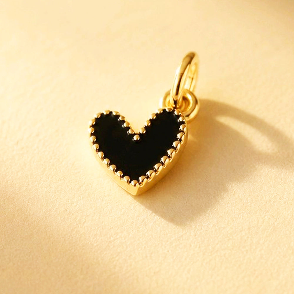 DIJE CORAZON JOLIE NEGRO