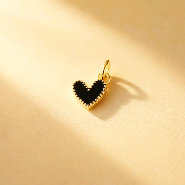 DIJE CORAZON JOLIE NEGRO