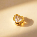 DIJE CORAZON SOLITAIRE BRILLANTE
