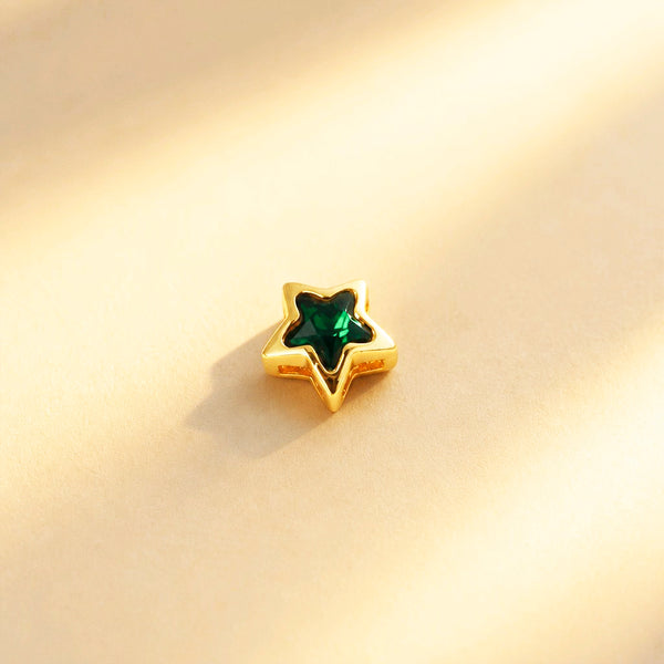 DIJE ESTRELLA SOLITAIRE VERDE