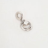 CHARM PANDOR ARO COLGANTE PLATA