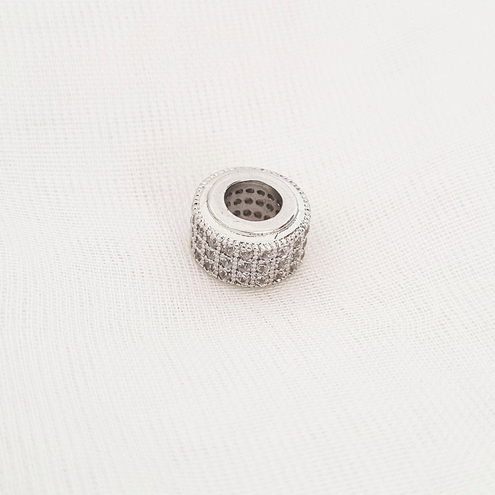 CHARM PANDOR ARO BRILLANTE PLATA