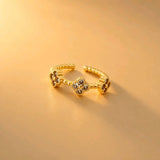 ANILLO TREBOLES BRILLANTE DIVINA