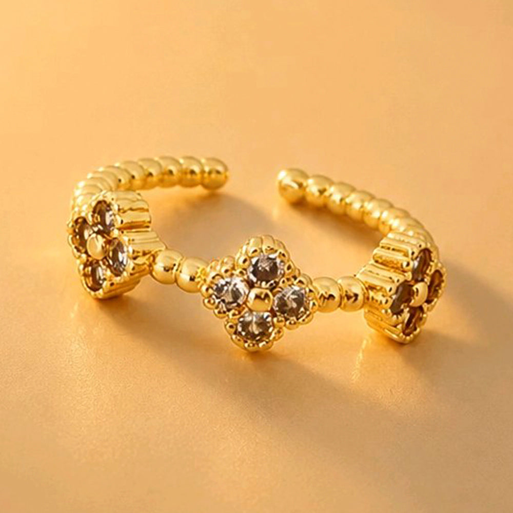ANILLO TREBOLES BRILLANTE DIVINA