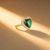 ANILLO FESTA1 VERDE ESMERALDA