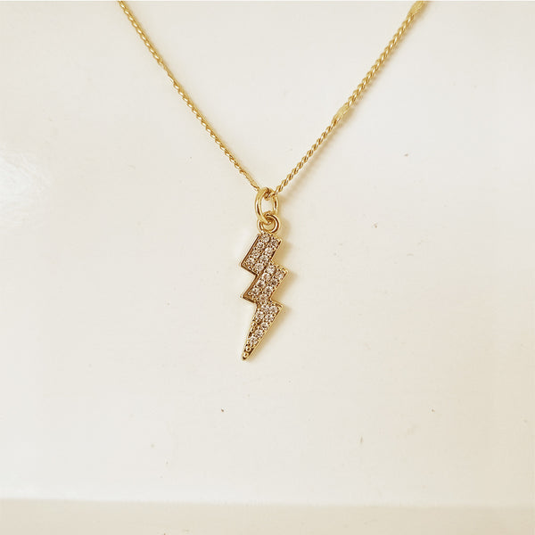 cadena dije rayo brillante