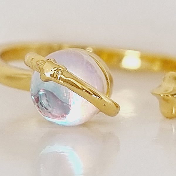 ANILLO UNIVERSO DORADO