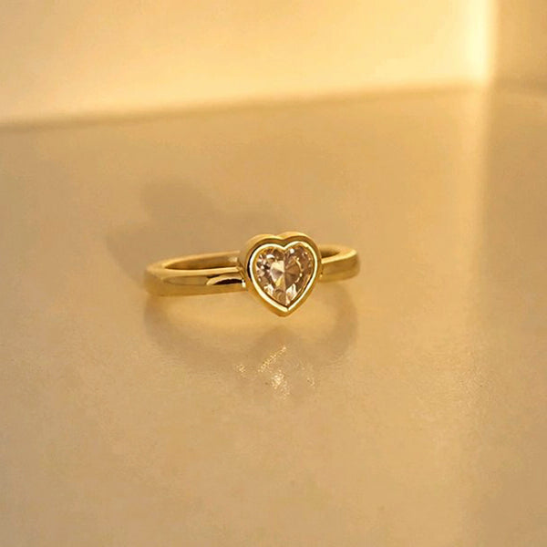 ANILLO CORAZON SOLITAIRE BRILLANTE