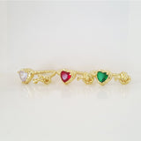 anillo corazon verde